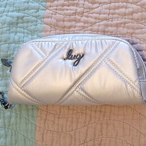 LUG Metallic Bobsled XL Light Silver Glasses Case